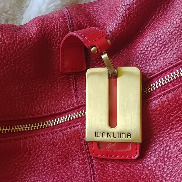 Wanlima red leather purse - Picture 2 of 8